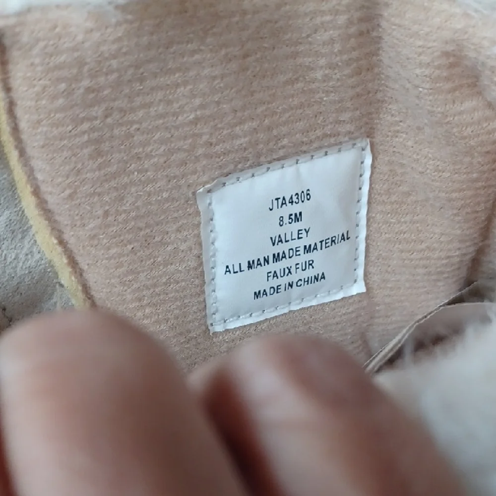 U.S. Polo Assn. Cream Fur-Lined Winter Boots